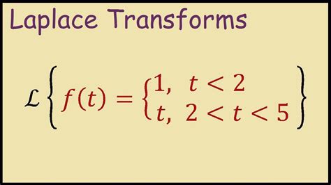 Mastering Laplace Transforms Of Piecewise Functions In 5 Steps