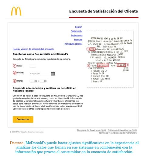 Mcdvoice Com En EspañOl: Encuesta De Mcdonalds En EspañOl