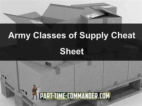 Military Classes Of Supply: Understanding The System