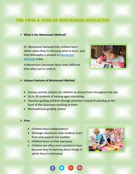 Montessori Education: 7 Pros And 5 Cons