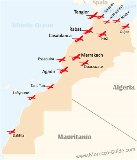 Morocco Airports Map: 24 Airports Listed And Mapped