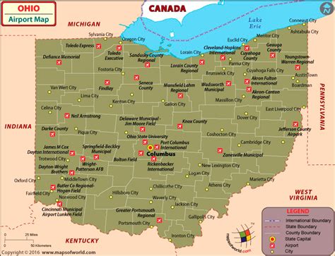 Ohio Airports Map Guide