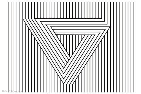 Optical Illusion Coloring Pages For Kids And Adults