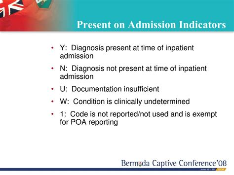 Optimizing Present On Admission Indicators In Healthcare