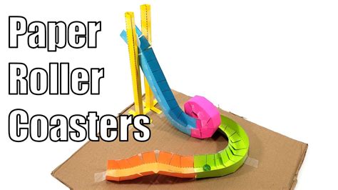 Paper Roller Coaster Templates For Thrilling Fun