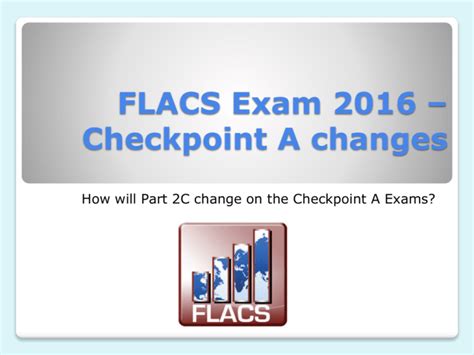 Pass Flacs Exam Checkpoint A In 5 Easy Steps