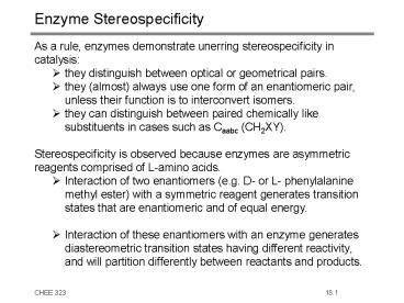 Peroxide Stereospecificity In Dbr Enzymes