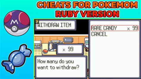 PokéMon Ruby Cheat Codes Unlocked