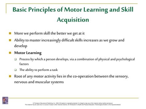 Principles Of Motor Learning For Effective Skill Acquisition