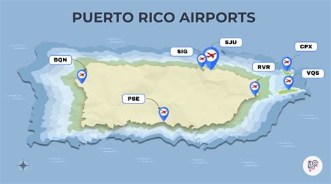 Puerto Rico Airport Map And Travel Guide