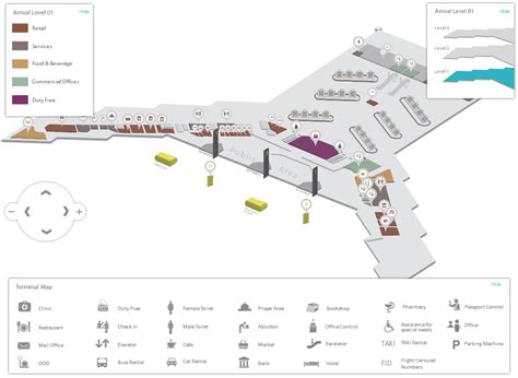 Queen Alia Airport Map And Layout Guide