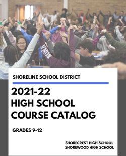 Shorewood High School Course Assessment Guide