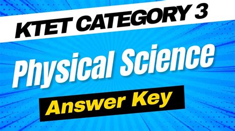 Sps6 Physical Science Answer Key And Study Guide