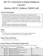 Stony Brook Iae 101: A Comprehensive Course Overview