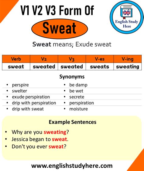 Sweat Past Tense: Verb Forms And Usage