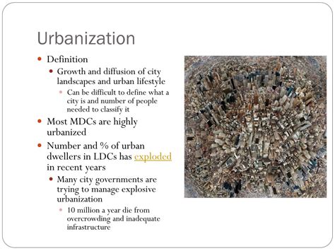 Urbanization Definition And Effects In Ap Human Geography