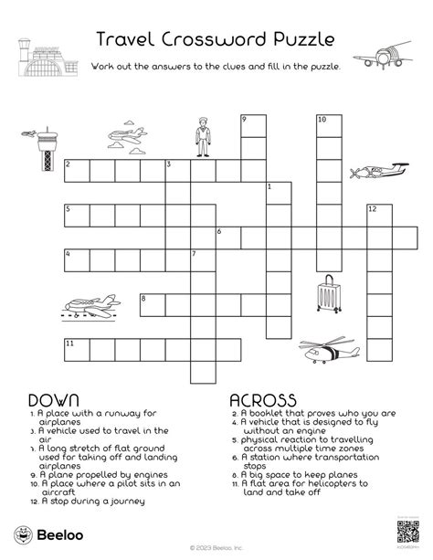 Us States Airport Codes Crossword Puzzle Solutions