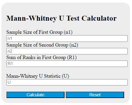 Use Mann-Whitney U Calculator Online In 5 Easy Steps