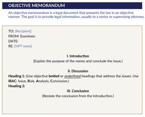 Writing An Mpt Objective Memo